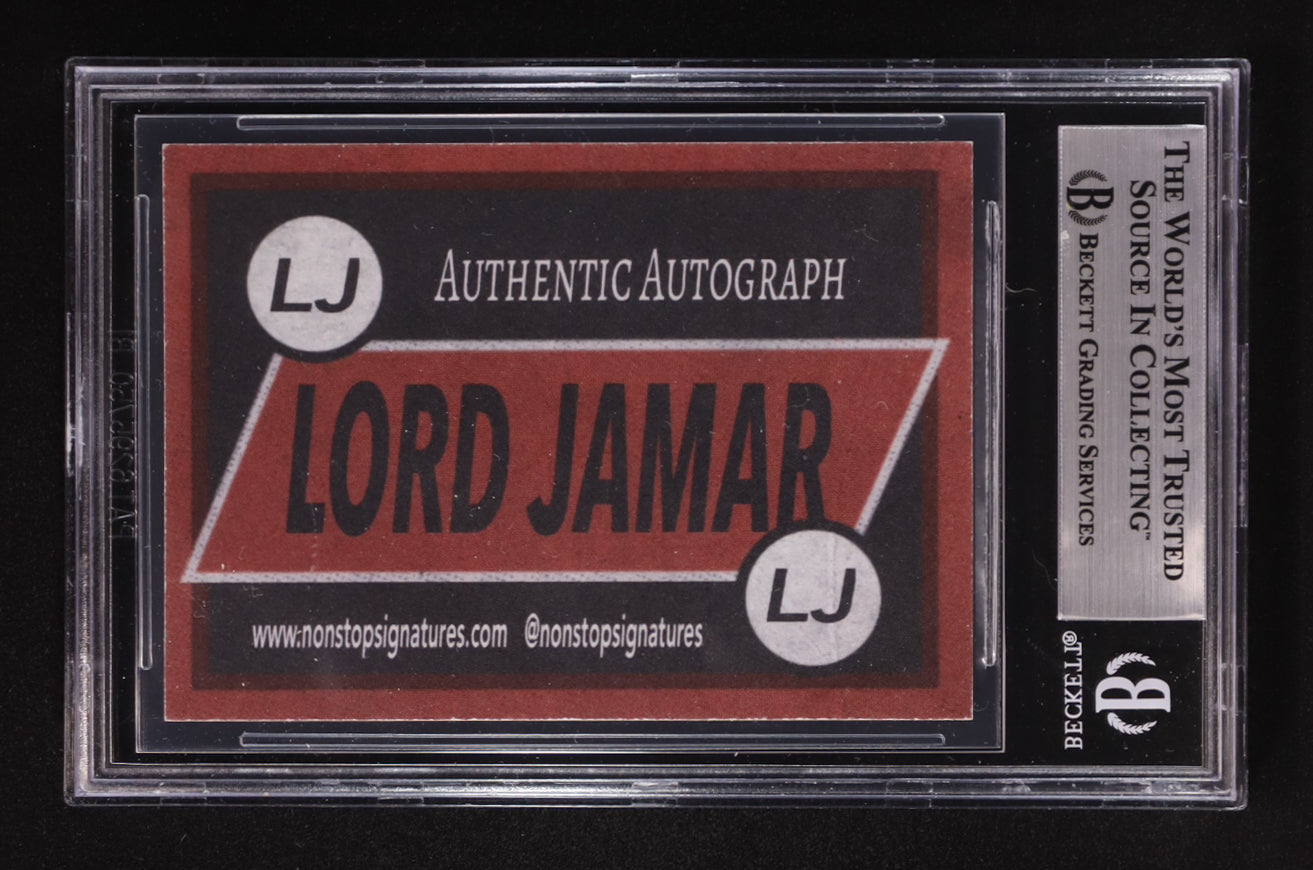 Lord Jamar Signed Custom Art Card (BGS) Autograph Graded Authentic - Rapper - Brand Nubian