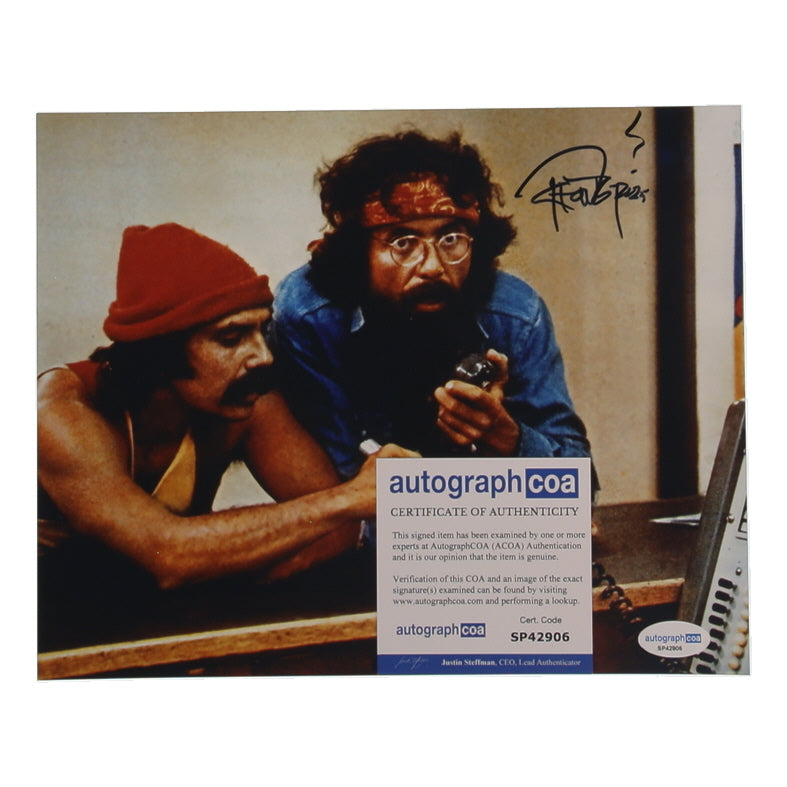 Tommy Chong Signed (ACOA) "Cheech & Chong's Up in Smoke" 8x10 Photo Inscribed "2025" - Anthony "Man" Stoner