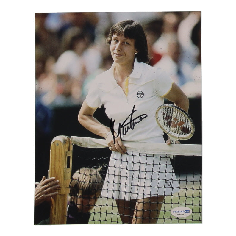 Martina Navratilova Signed 8x10 Photo (AutographCOA)