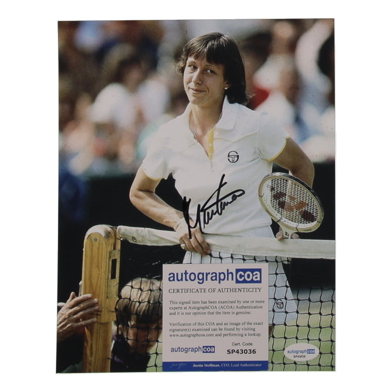 Martina Navratilova Signed 8x10 Photo (AutographCOA)