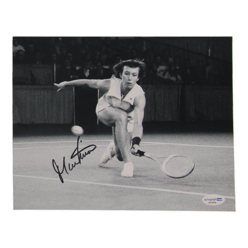 Martina Navratilova Signed 8x10 Photo (AutographCOA)