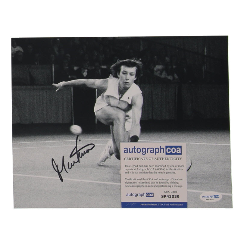 Martina Navratilova Signed 8x10 Photo (AutographCOA)