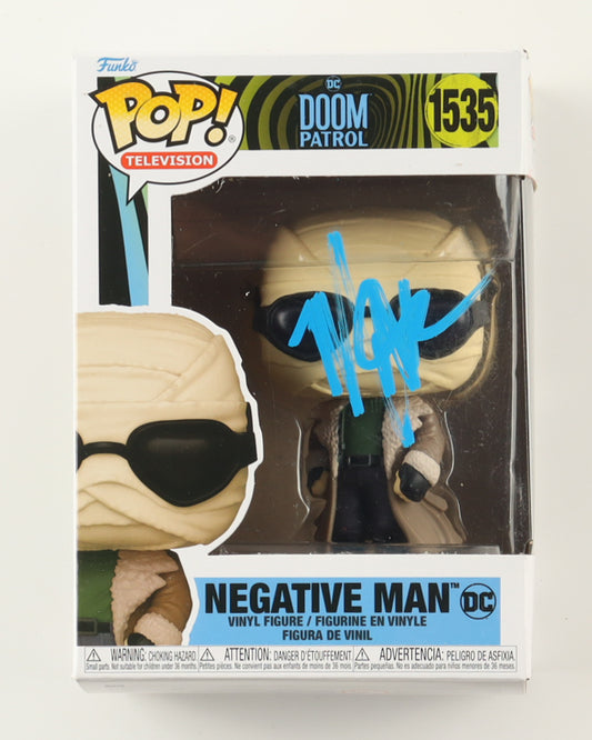 Matt Bomer Signed (ACOA) "DC: Doom Patrol" #1535 Negative Man Funko Pop! Vinyl Figure - Negative Man