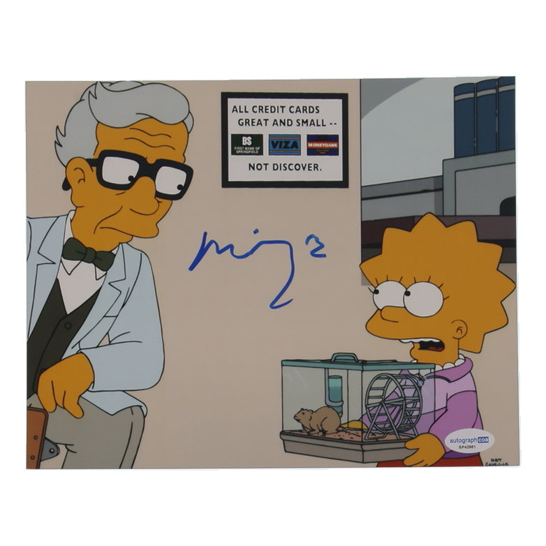 Michael York Signed "The Simpsons" 8x10 Photo (ACOA) - Dr. Lionel Budgie