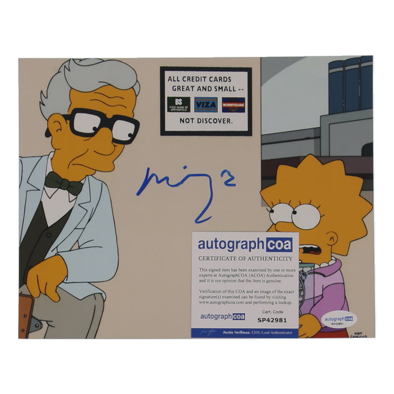 Michael York Signed "The Simpsons" 8x10 Photo (ACOA) - Dr. Lionel Budgie