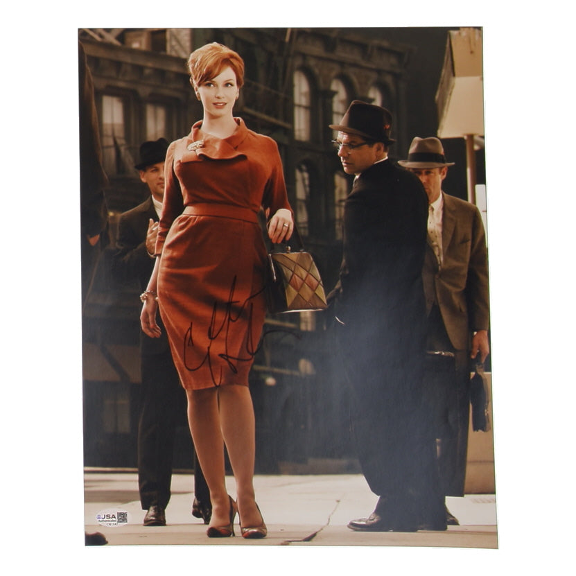 Christina Hendricks Signed (JSA) "Mad Men" 11x14 Photo - Joan Holloway