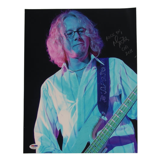 Mike Mills Signed (PSA) 11x14 Photo Inscribed "Rock On" & "2011" - R.E.M.