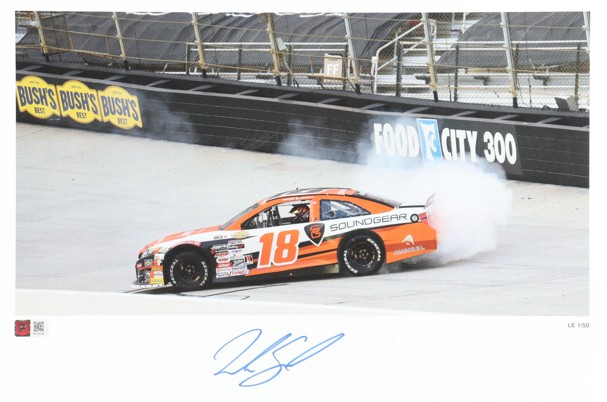William Sawalich Signed LE Nascar Bristol Race 2025 12x18 Print (PA) Limited Edition #/50