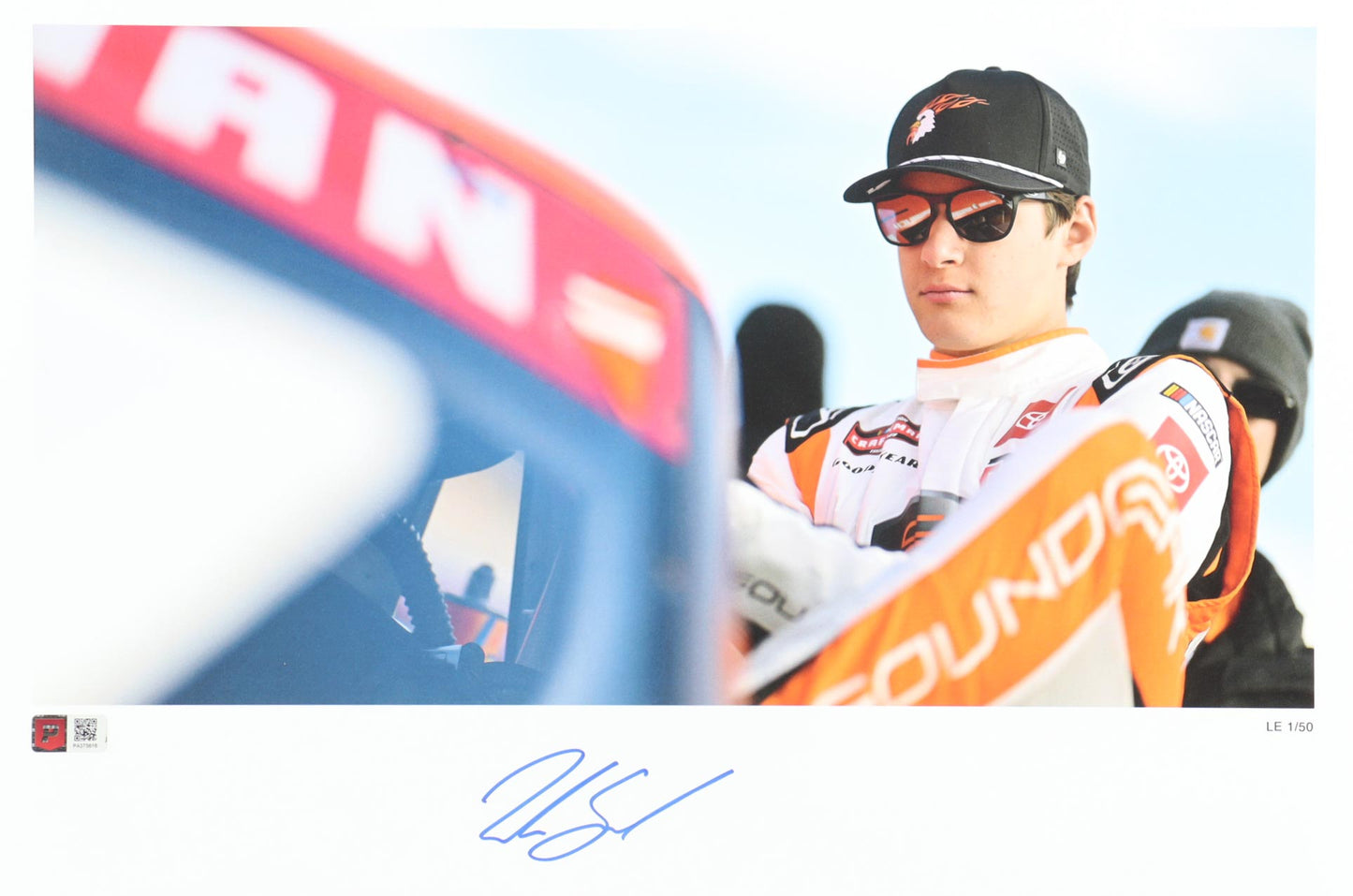 William Sawalich Signed NASCAR 12x18 Print (PA) - Limited Edition #/50