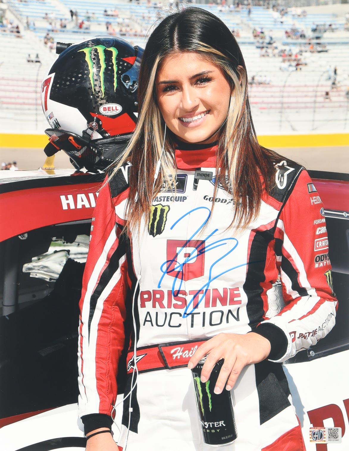 Hailie Deegan Signed Nascar 11x14 Photo (DEEGAN COA)