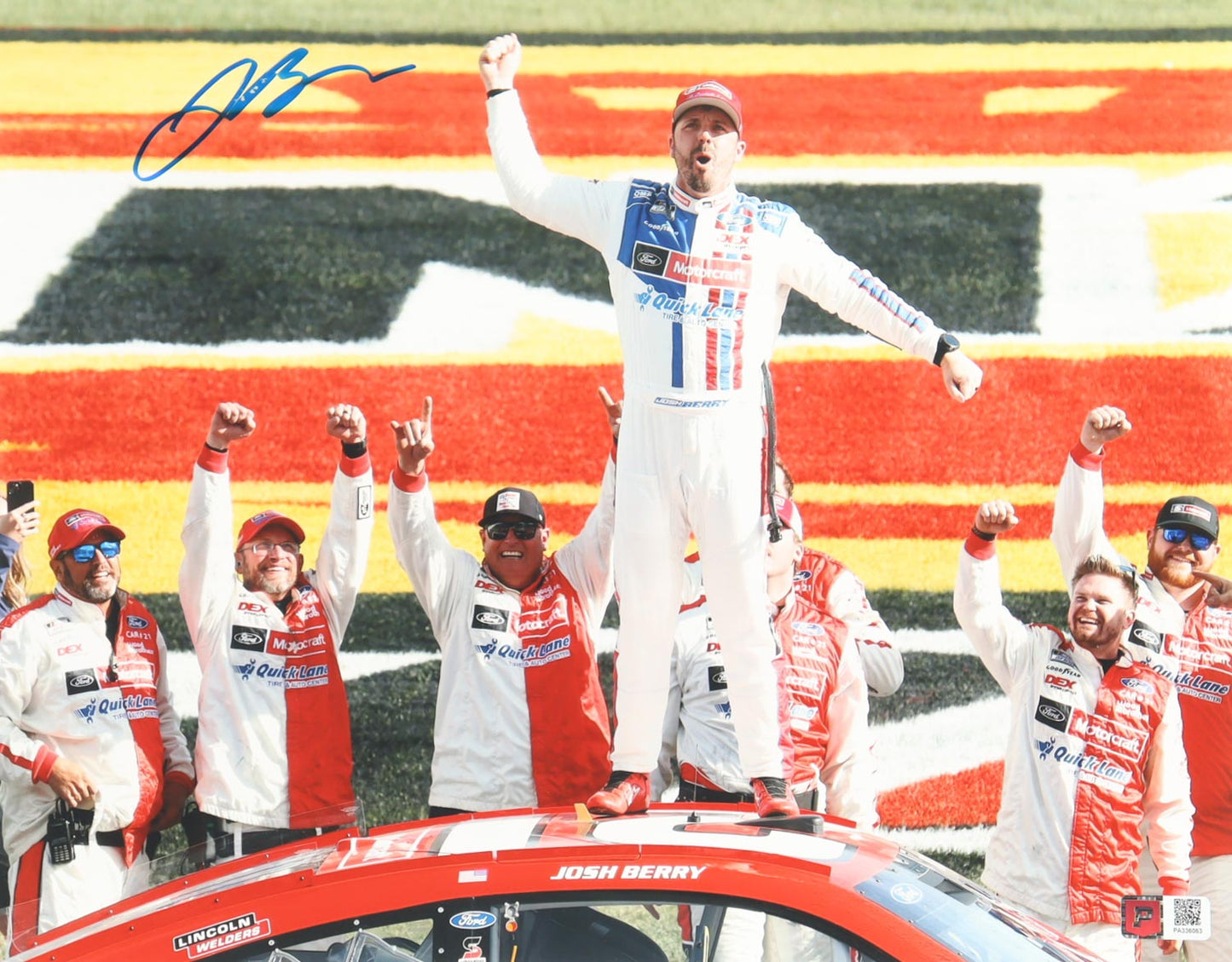 Josh Berry Signed Nascar First Cup Win | Las Vegas Win 2025 11x14 Photo (PA)
