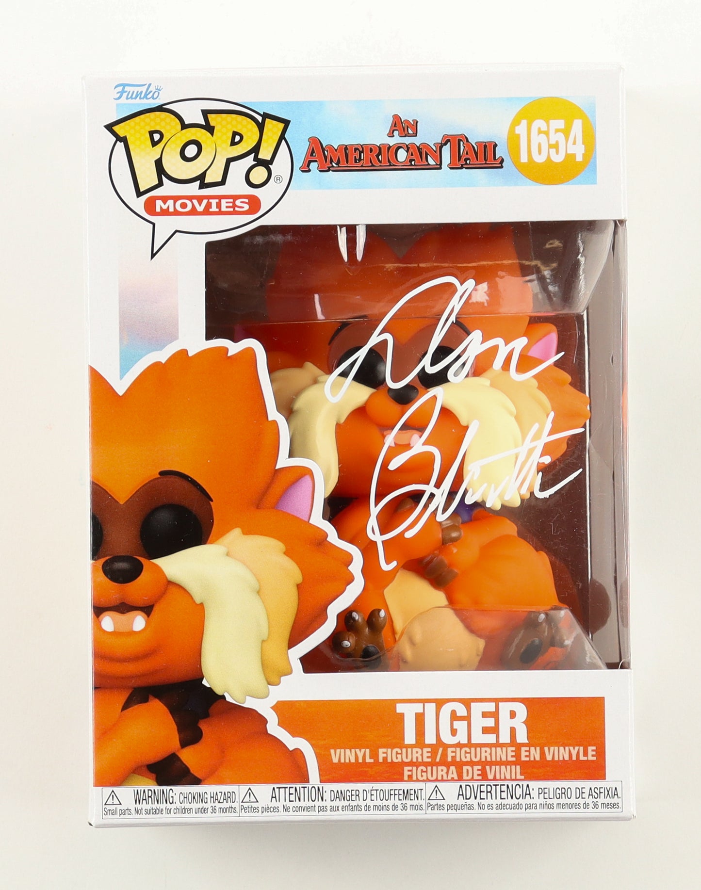 Don Bluth Signed (JSA) "An American Tail" #1654 Tiger Funko Pop! Vinyl Figure - JSA Witnessed