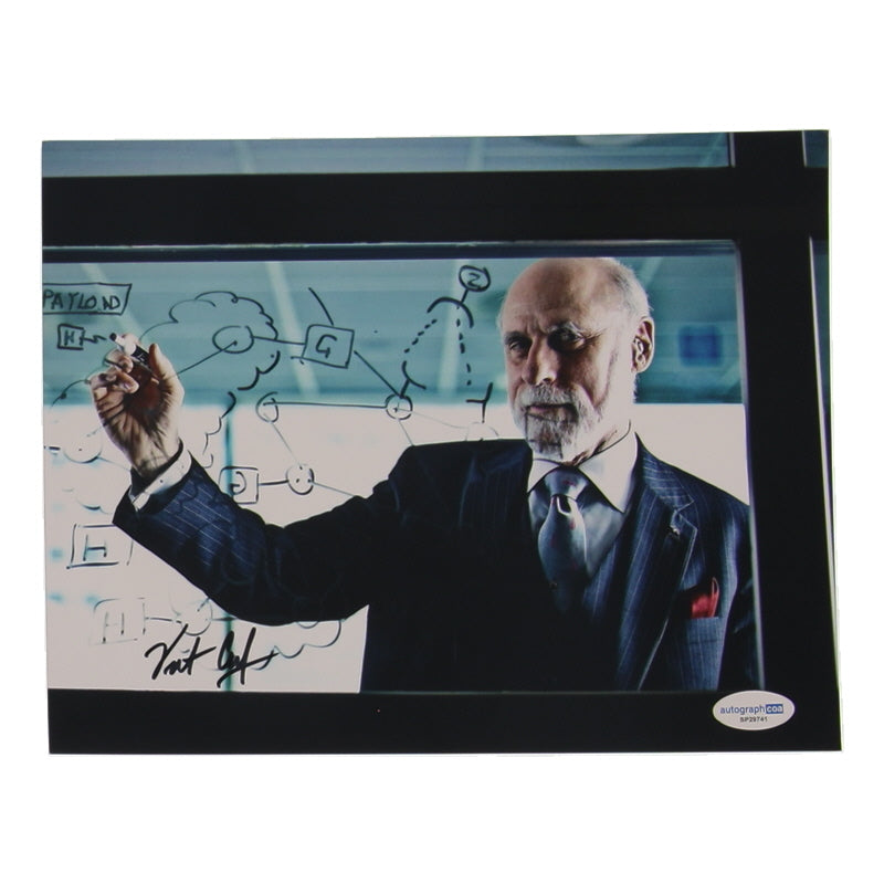 Vinton Cerf Signed 8x10 Photo (ACOA) - American Internet Pioneer