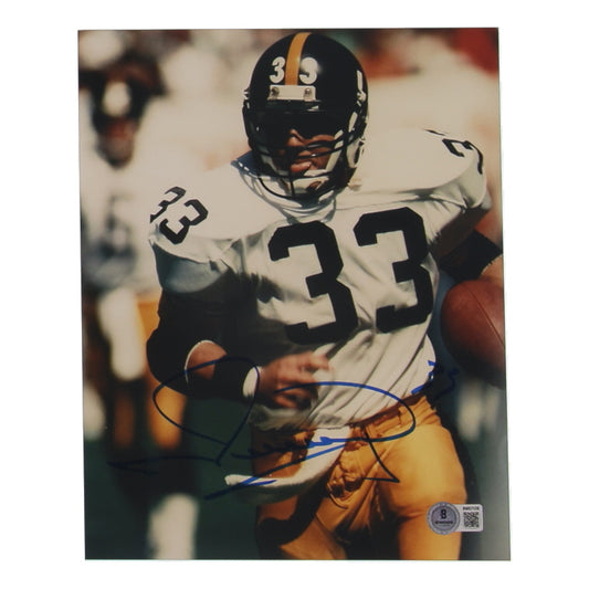 Merril Hoge Signed Steelers 8x10 Photo (Beckett)
