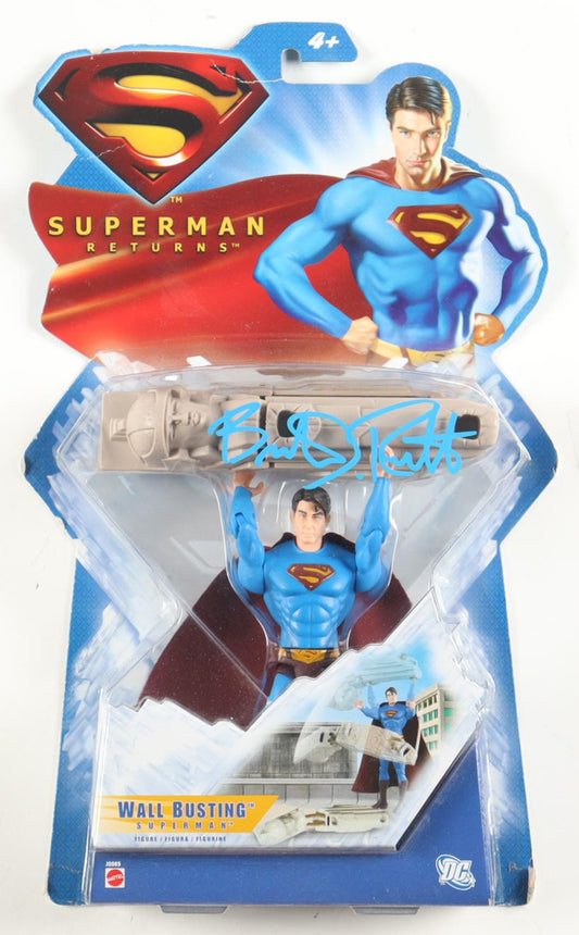 Brandon Routh Signed (JSA) "Superman Returns" Wall Busting Superman Action Figure - JSA Witnessed