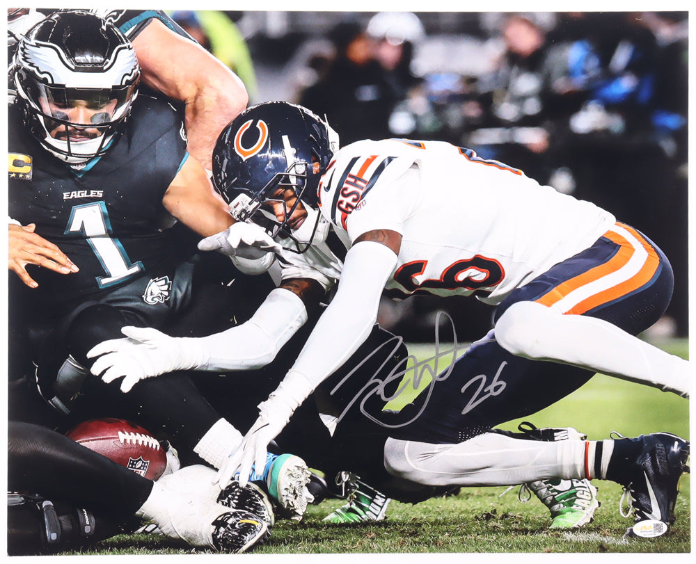 Nahshon Wright Signed (JSA) Bears 16x20 Photo - JSA Witnessed