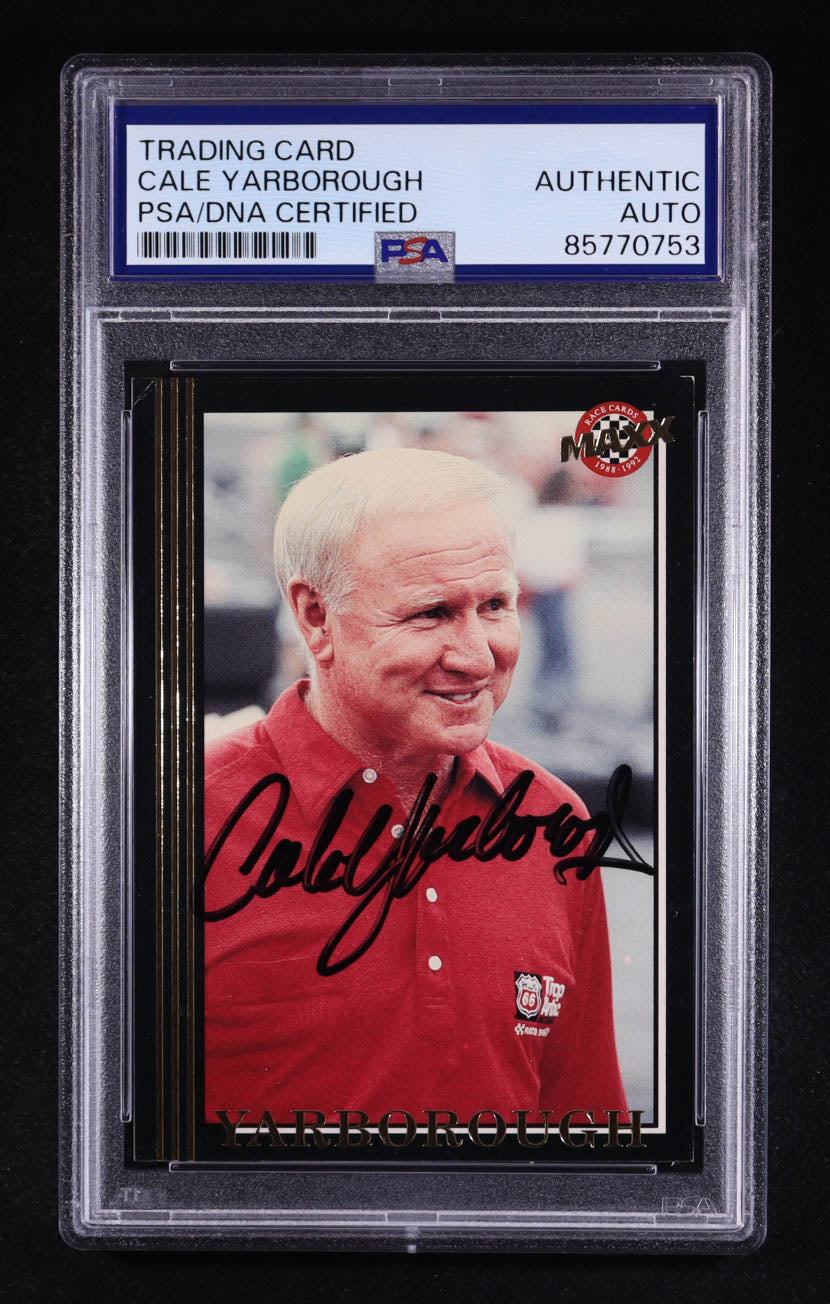 Cale Yarborough Signed 1992 Maxx Black #135 (PSA)