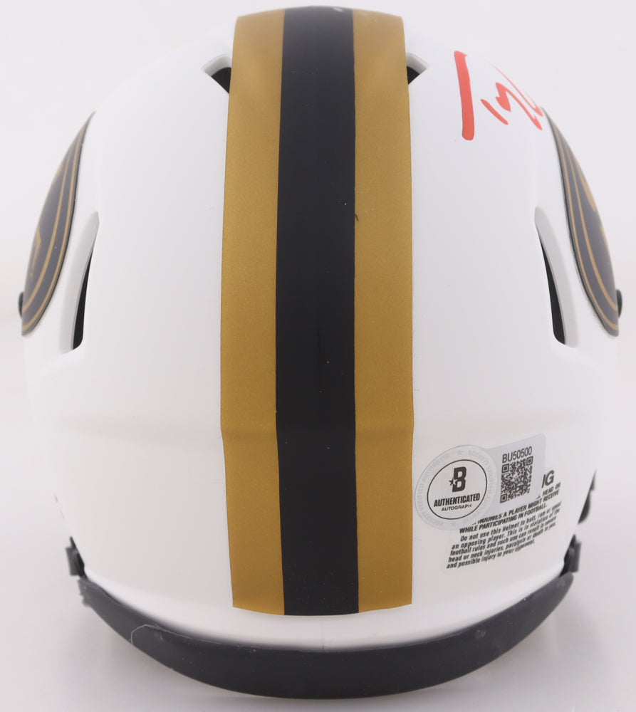 Trey Lance Signed (Beckett) 49ers Lunar Eclipse Alternate Speed Mini Helmet