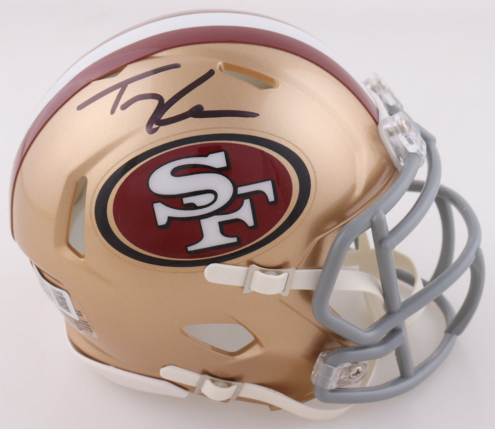 Trey Lance Signed 49ers Speed Mini Helmet (Beckett)