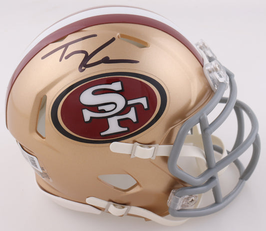 Trey Lance Signed 49ers Speed Mini Helmet (Beckett)