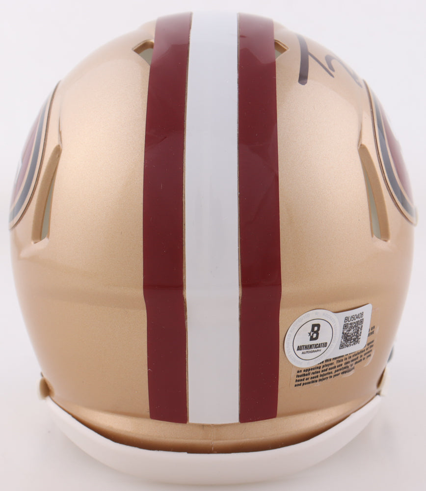 Trey Lance Signed 49ers Speed Mini Helmet (Beckett)