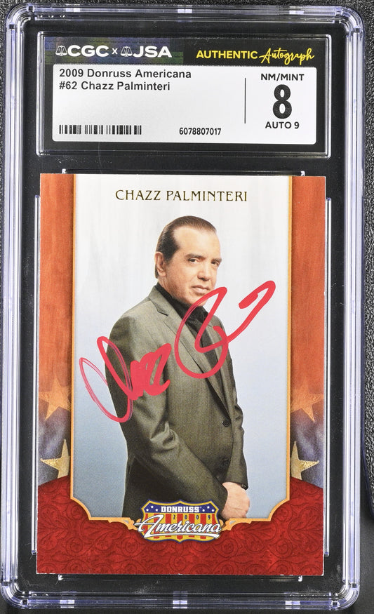 Chazz Palminteri Signed 2009 Americana #62 (CGC 8 | Autograph Grade 9) - A Bronx Tale