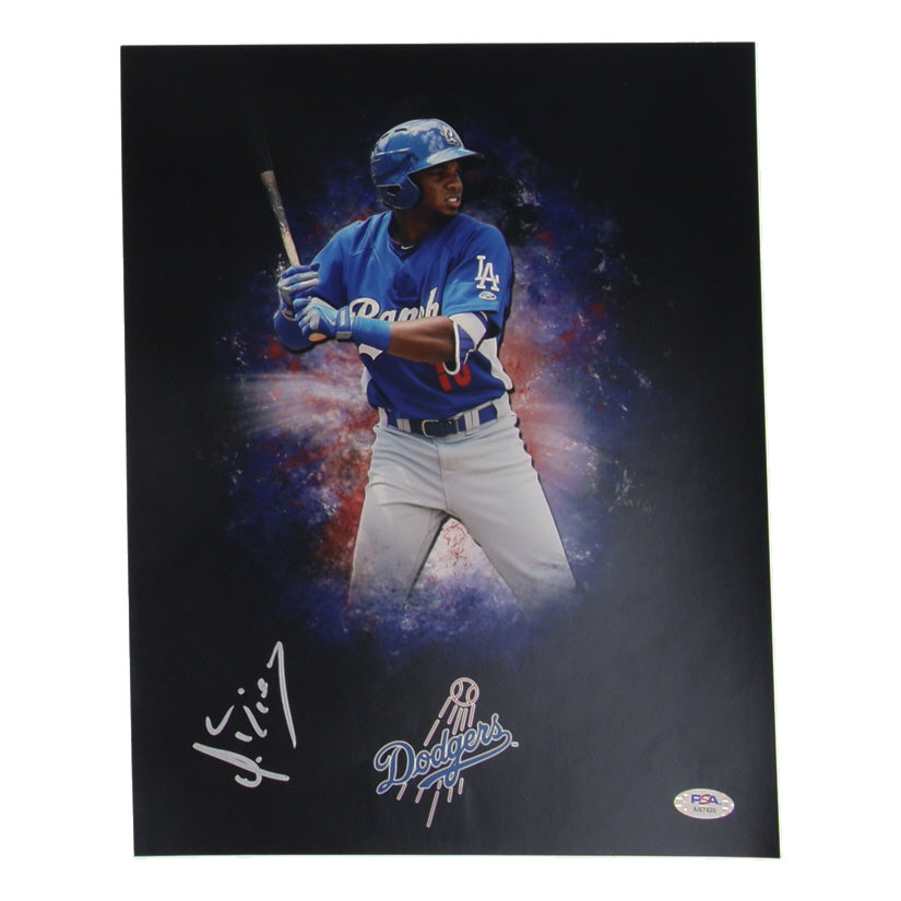 Yusniel Diaz Signed Dodgers 11x14 Photo (PSA)