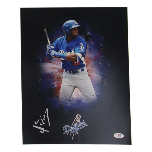 Yusniel Diaz Signed Dodgers 11x14 Photo (PSA)
