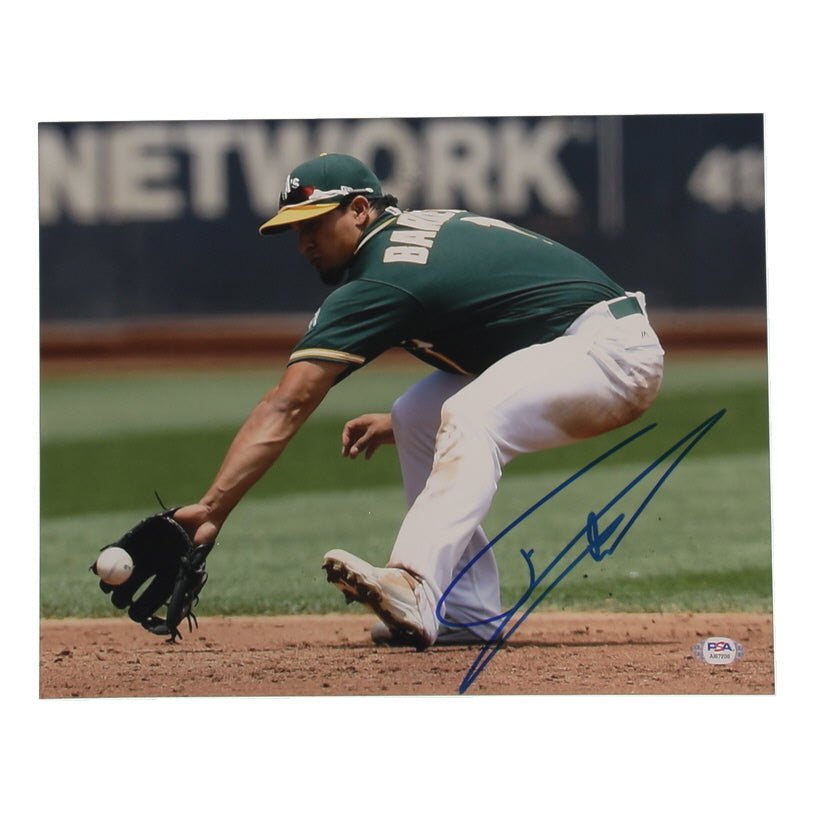 Franklin Barreto Signed Athletics 11x14 Photo (PSA)