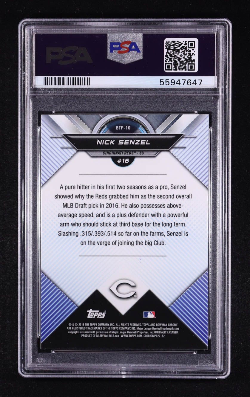Nick Senzel 2020 Topps Archives Signature Series Bowman Scout's Top 100 #BTP16 RC #1/1 (PSA 9) - Rookie Card