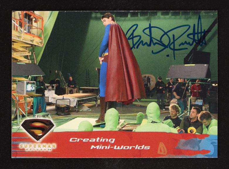 Brandon Routh Signed (JSA) 2006 Topps Superman Returns Creating Mini-Worlds #89 - JSA Witnessed | Superman / Clark Kent