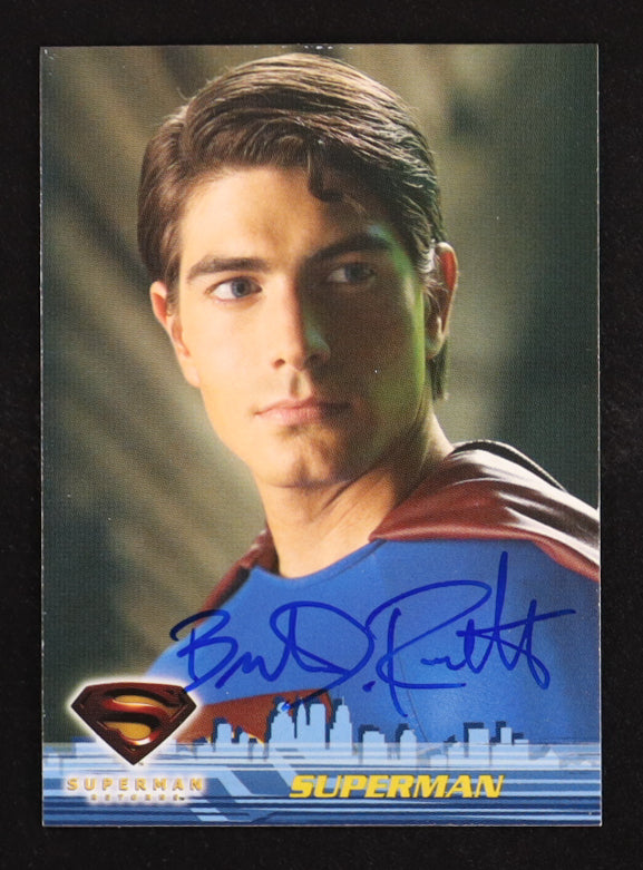 Brandon Routh Signed (JSA) Superman 2006 Topps Superman Returns #2 - JSA Witnessed | Superman / Clark Kent