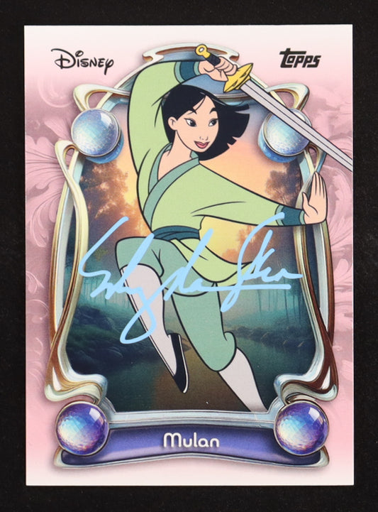 Ming-Na Wen Signed (JSA) Mulan 2025 Topps Disney Wonder #62 - JSA Witnessed | Mulan