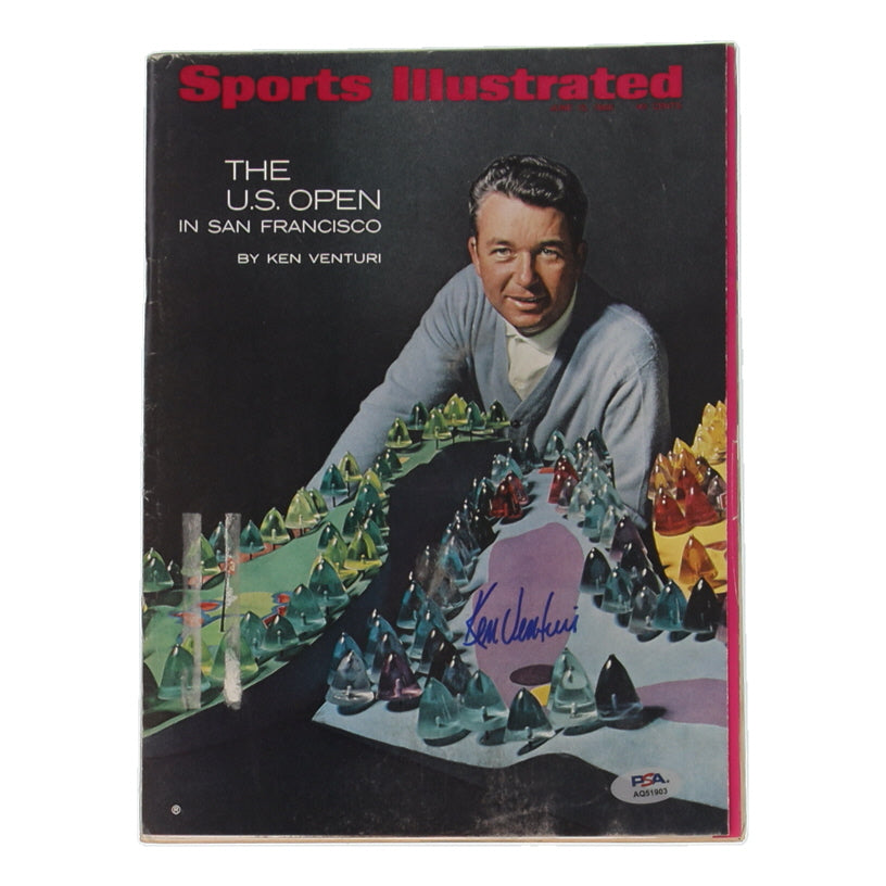 Ken Venturi Signed 1966 Sports Illustrated Magazine (PSA)