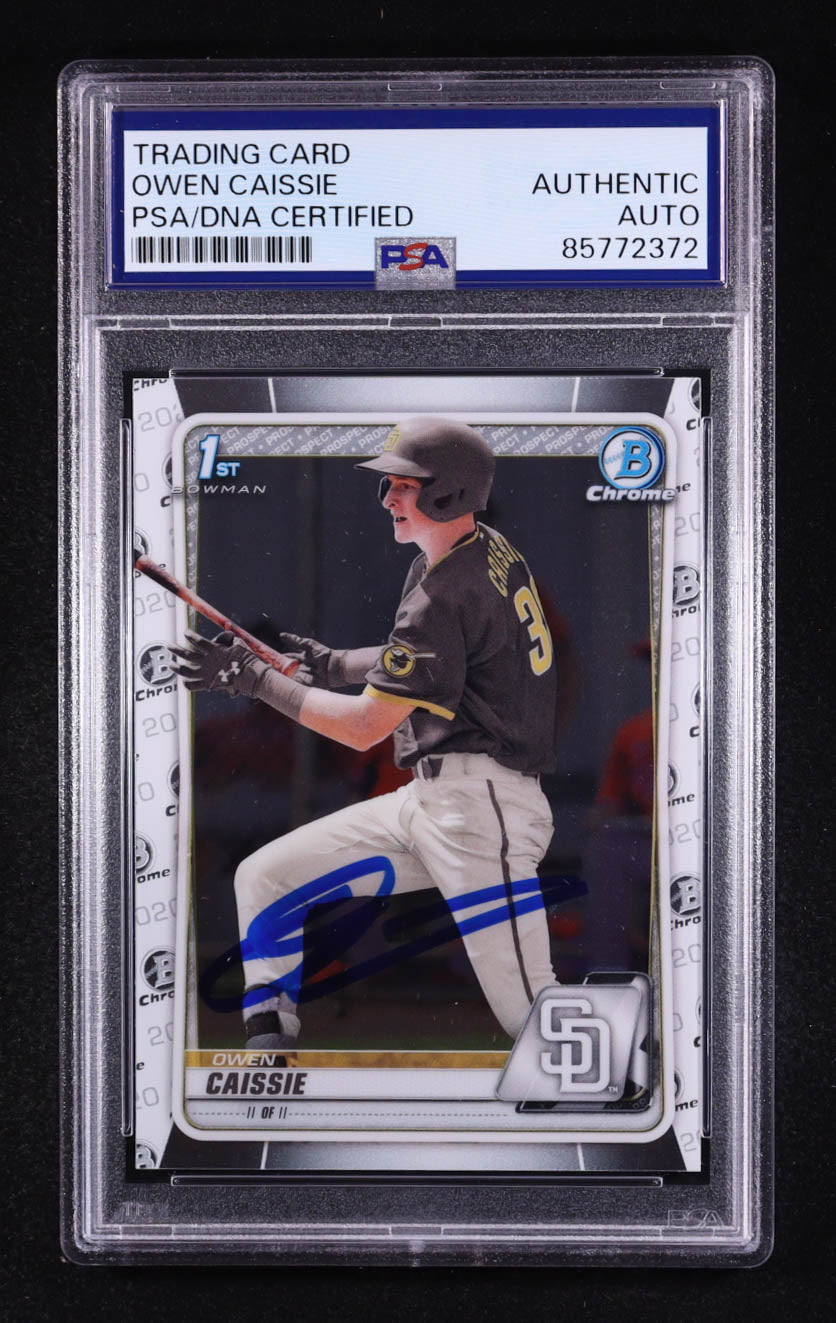 Owen Caissie Signed 2020 Bowman Draft Chrome #BD-49 RC (PSA) Rookie Card | Autograph Graded PSA Authentic