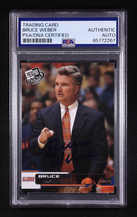 Bruce Weber Signed 2005 Press Pass #43 (PSA) Autograph Graded PSA Authentic