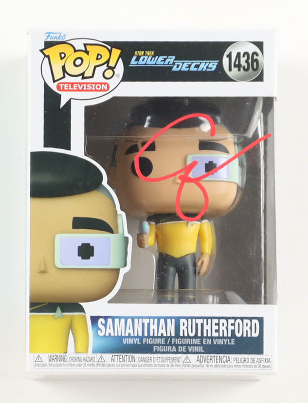 Eugene Cordero Signed (ACOA) "Star Trek: The Lower Decks" #1436 Samanthan Rutherford Funko Pop! Vinyl Figure