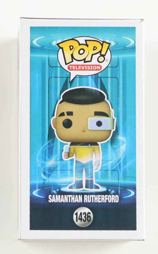 Eugene Cordero Signed (ACOA) "Star Trek: The Lower Decks" #1436 Samanthan Rutherford Funko Pop! Vinyl Figure