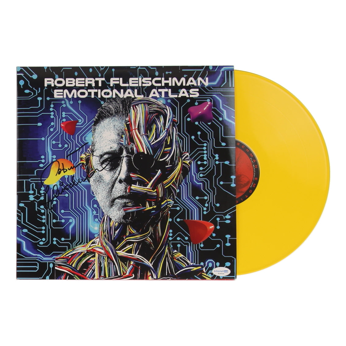 Robert Fleischman Signed (ACOA) "Emotional Atlas" Vinyl Record Album