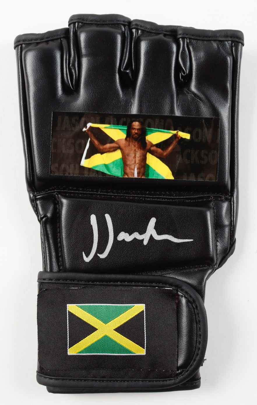 Jason Jackson Signed Custom Jamaica MMA Fight Glove (PA)