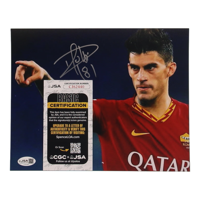 Diego Perotti Signed AS Roma 8x10 Photo (JSA)