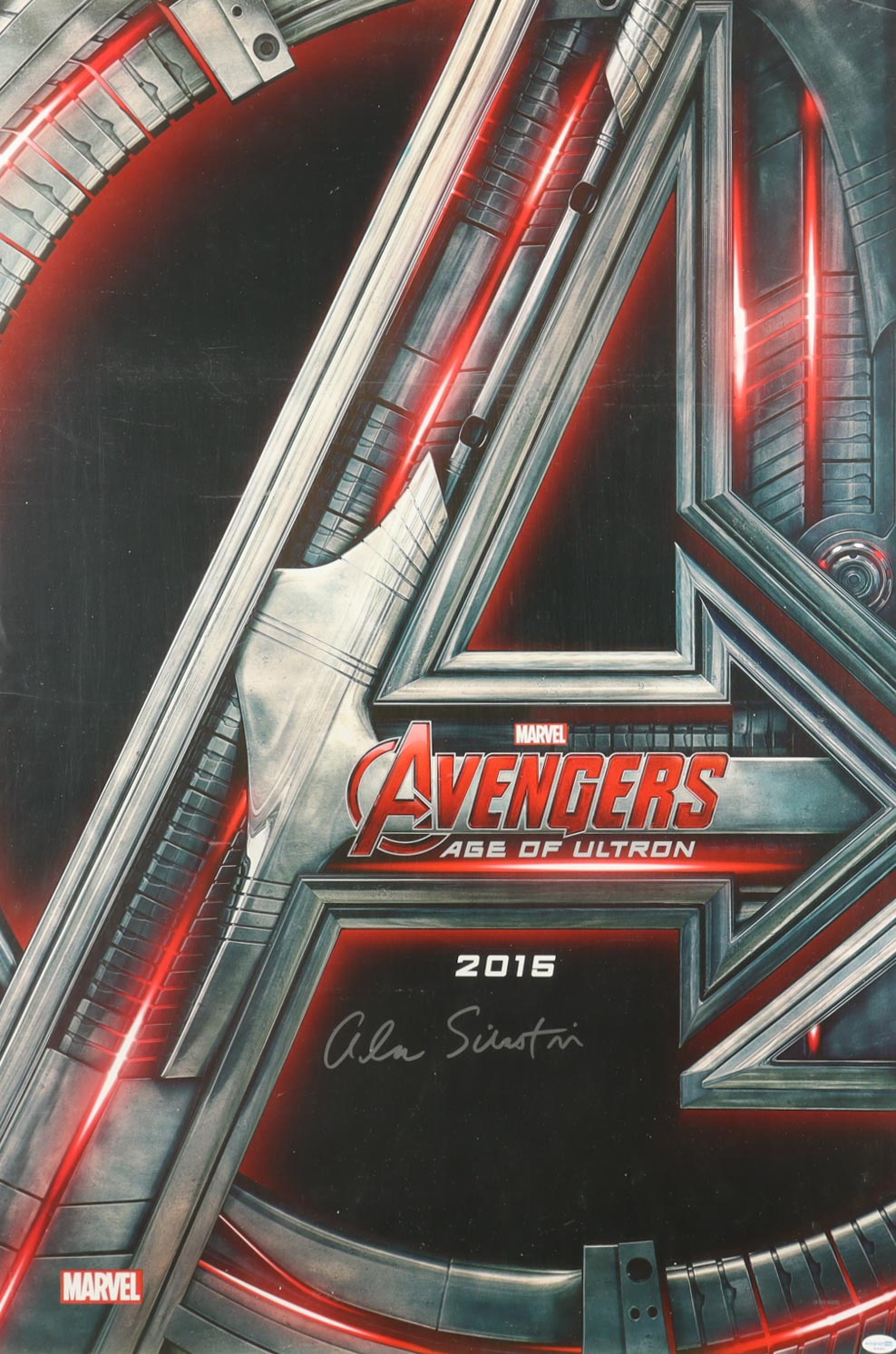 Alan Silvestri Signed (ACOA) "Avengers: Age of Ultron" 27x40 Movie Poster - Composer