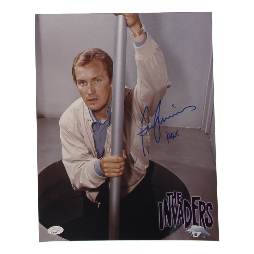 Roy Thinnes Signed (JSA) "The Invaders" 11x14 Photo Inscribed "Pax" - David Vincent