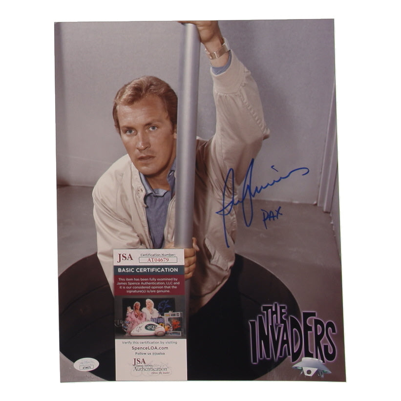 Roy Thinnes Signed (JSA) "The Invaders" 11x14 Photo Inscribed "Pax" - David Vincent