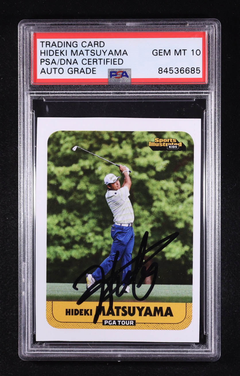 Hideki Matsuyama Signed 2021 Sports Illustrated Kids PGA Tour #974 RC (PSA 10) - Rookie Card | Autograph Graded PSA 10