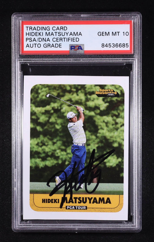 Hideki Matsuyama Signed 2021 Sports Illustrated Kids PGA Tour #974 RC (PSA 10) - Rookie Card | Autograph Graded PSA 10