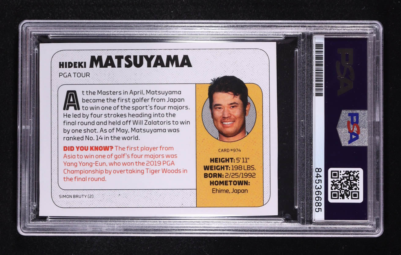 Hideki Matsuyama Signed 2021 Sports Illustrated Kids PGA Tour #974 RC (PSA 10) - Rookie Card | Autograph Graded PSA 10