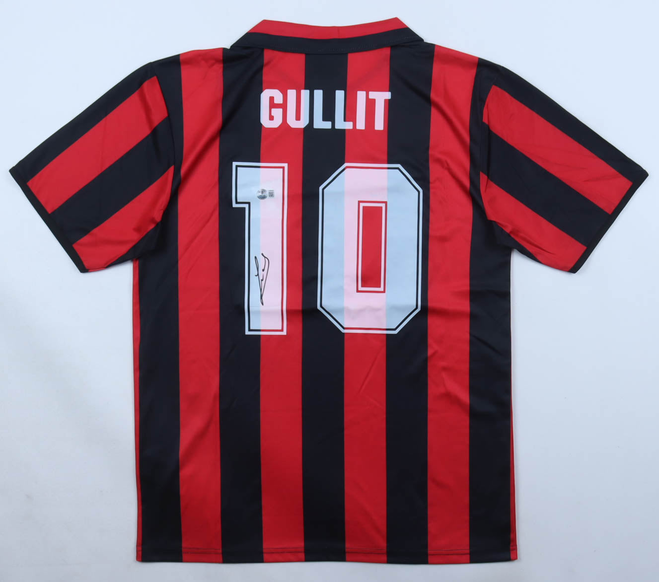 Ruud Gullit Signed AC Milan Kappa Authentic Jersey (Beckett)