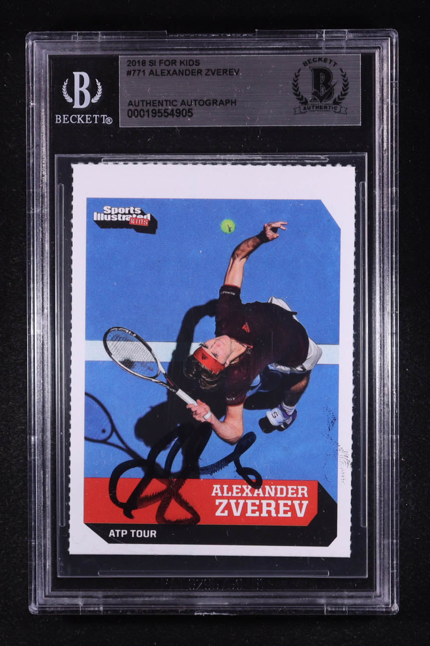 Alexander Zverev Signed 2018 Sports Illustrated For Kids #771 RC (BGS) Rookie Card | Autograph Graded BGS Authentic