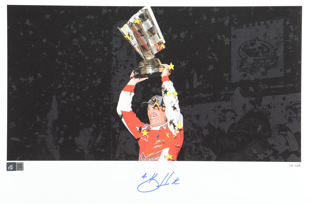 Kevin Harvick Signed LE 2014 Championship 12x18 Print (Harvick COA) - Limited Edition #/20 - Nascar